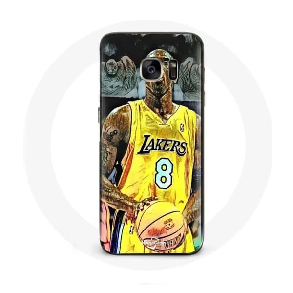 Cover til Samsung Galaxy S6 edge Kobe Bryant Dunk lakers 8 NBA Sort