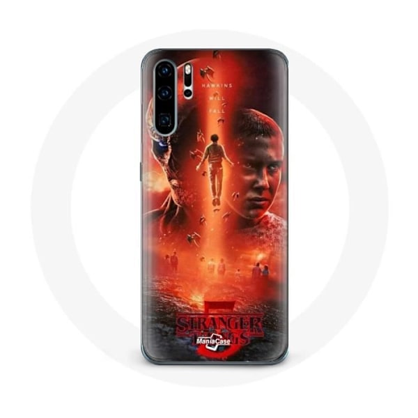 Coque - Maniacase - Huawei P30 - Souple - Noir - Stranger Things Säsong 5