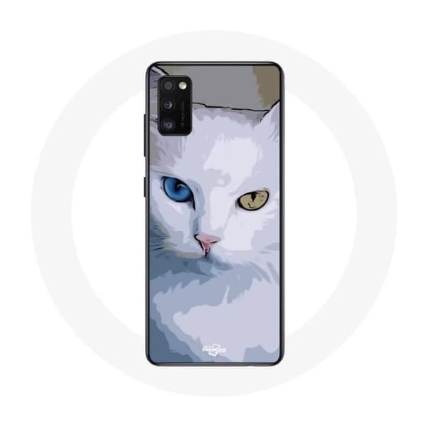 Cover til Oppo A16 Tyrkisk med Chat blå øje og gul øje