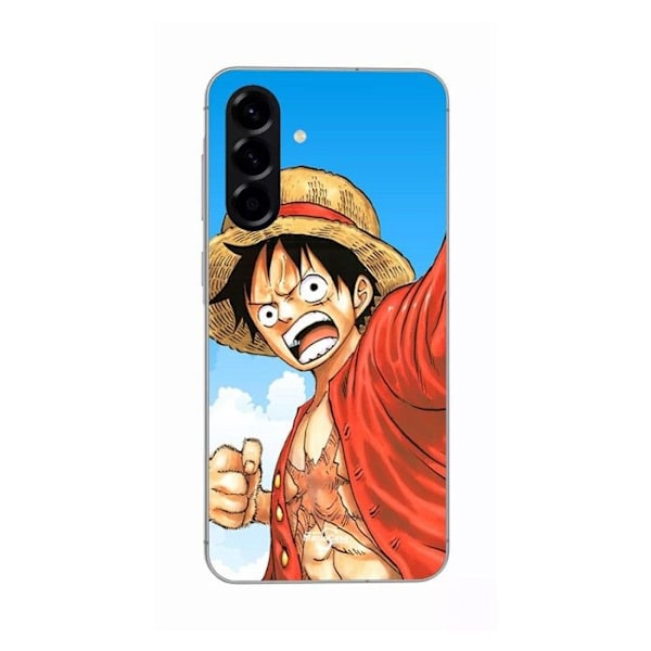 Coque - Maniacase - Samsung Galaxy A56 - Silikon - Mjuk - Monkey D Luffy Svart