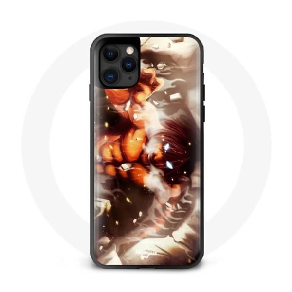 Coque - Maniacase - Iphone 11 Pro Max - Eren Yeager - Silikon - Svart svart