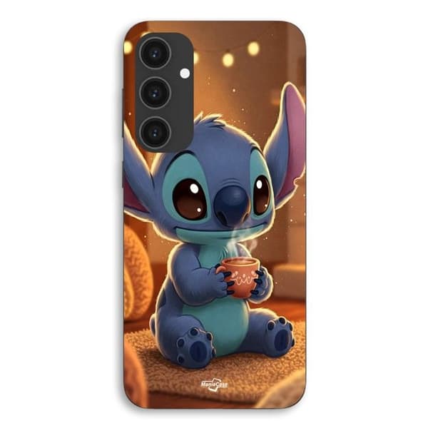 Coque til Samsung Galaxy S24 Plus Stitch sød kaffe Maniacase Svart