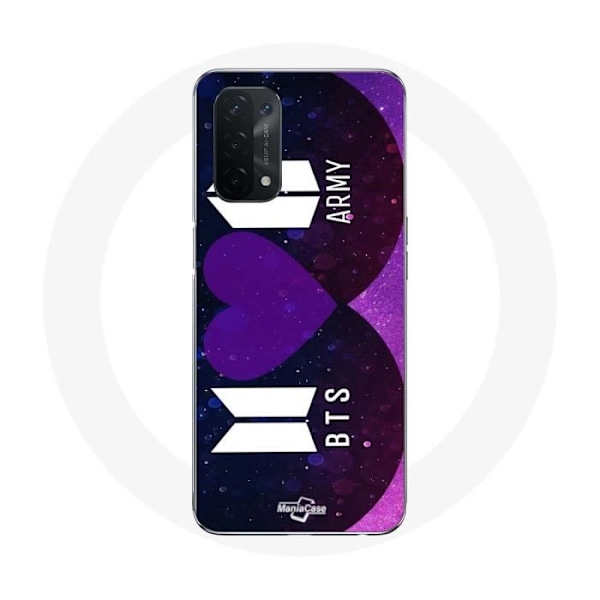 Coque för Oppo A74 5G Bangtan Sonyeondan Logotyp BTS Och Logotyp ARMY I Purple You