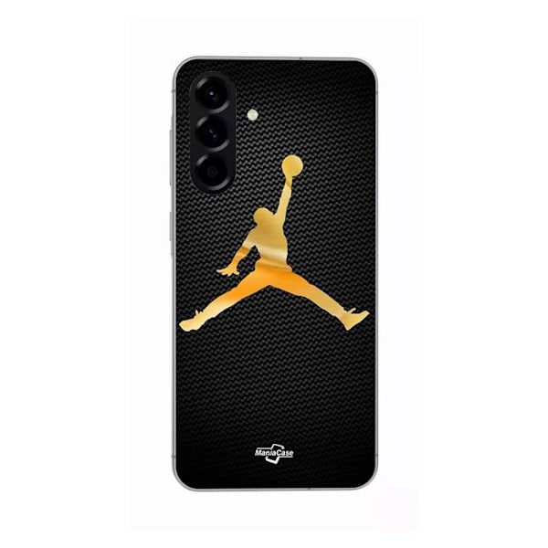 Coque - Maniacase - Samsung Galaxy A26 - Jordan-logotyp 23 - Silikon - Guld färg Svart