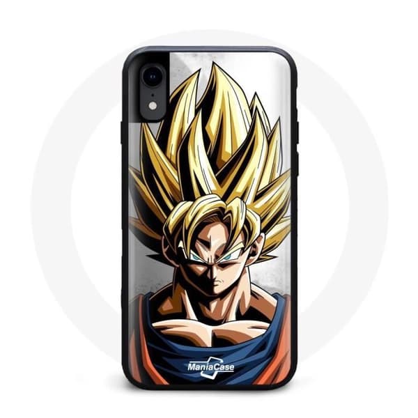 Iphone XR Coque Dragon Ball Z Hår Gul