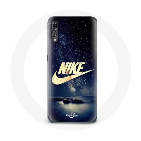 Coque - Maniacase - Huawei P20 Pro - Nike-logotyp - Svart - Flexibel - Sportig Doré, Stjärnig Natt