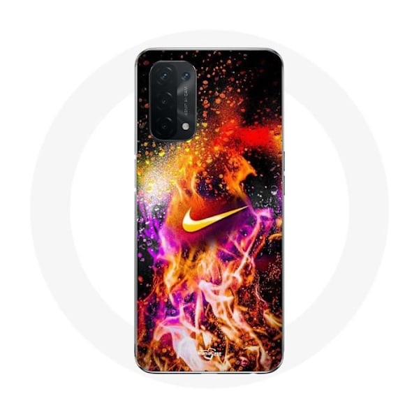 Coque - Nike - Oppo A54 5G - Mjuk - Multicolor - Färgglad målning Flerfärgad