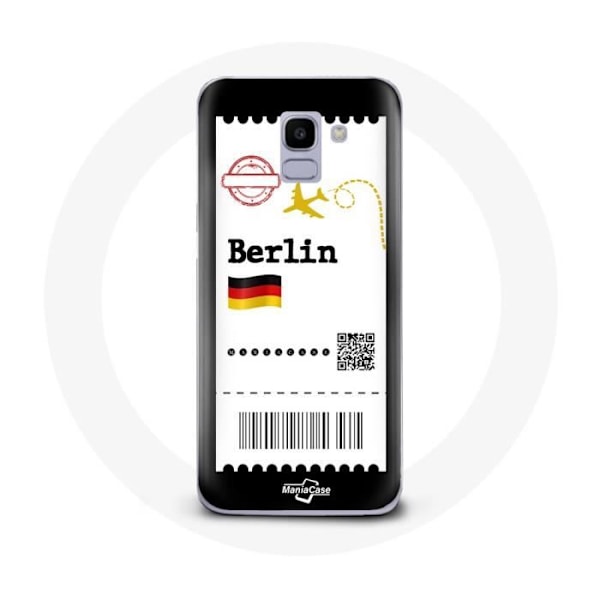 Coque för Samsung Galaxy A6 2018 Flygbiljett Berlin