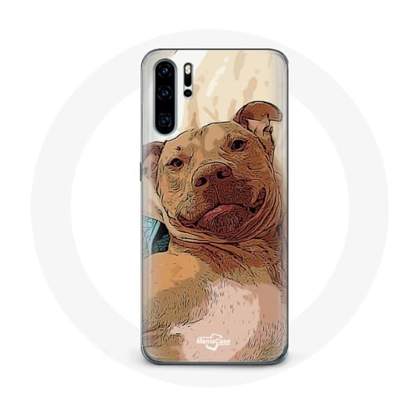 Coque för Huawei P30 pro American Pit Bull Terrier Brun