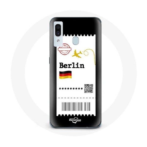 Coque för Samsung Galaxy A30 Flygbiljett Berlin
