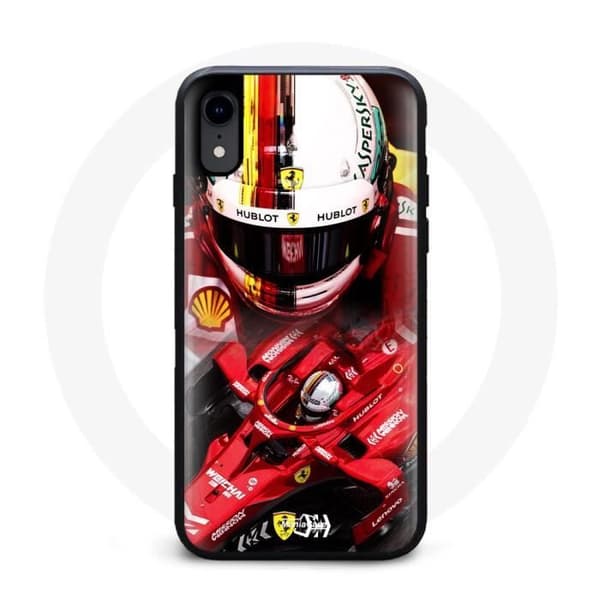 Coque iPhone X Formula 1 Sebastian Vettel