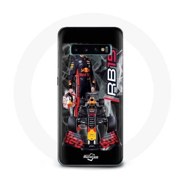 Coque - maniacase - Samsung Galaxy S10 plus - Formule 1 Max Verstappen - Mjuk - Svart Svart