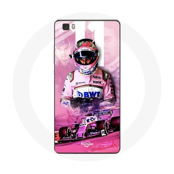 Coque för Huawei P8 Lite Formel 1 Sergio Pérez F1-förare Rosa