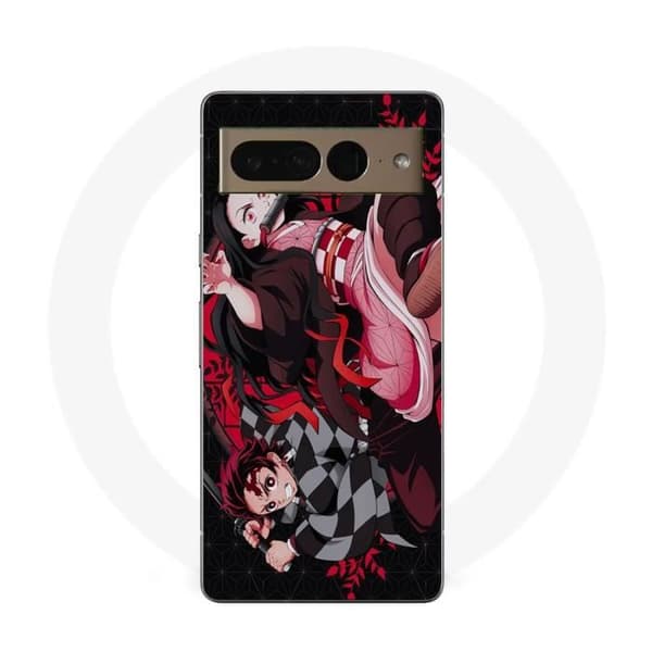 Coque Maniacase för Google Pixel 7 Pro Demon Slayer Tanjiro Nezuko attack kamp