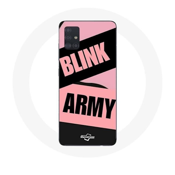 Coque för Samsung Galaxy A71 BTS ARMY och Blackpink Blink Rose Noir