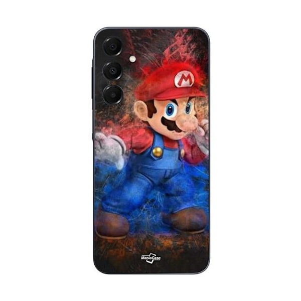 Coque för Samsung Galaxy A15 Super Mario Bros spel Maniacase SVART