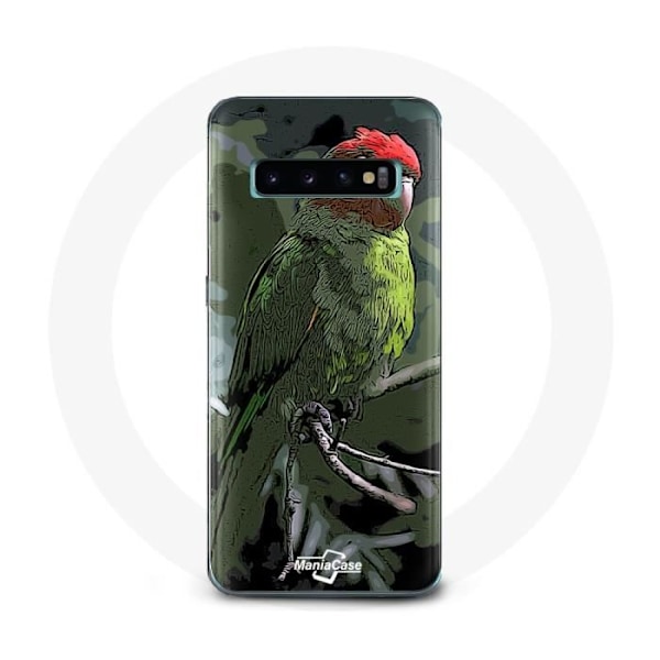 Coque för Samsung Galaxy S10 Edge Pionus Papegoja Röd Grön