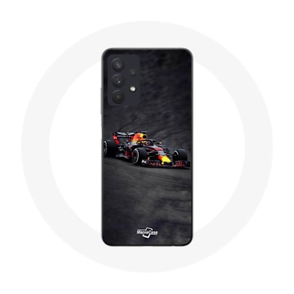 Coque Maniacase för Samsung Galaxy A32 4G Formule 1 Max Verstappen F1 svart röd och gul