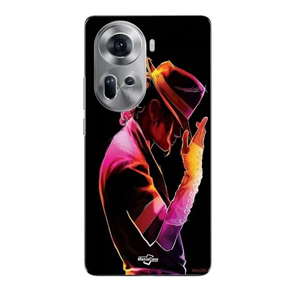 Coque för Oppo Reno 11 5G Michael Jackson färgglad Maniacase Svart