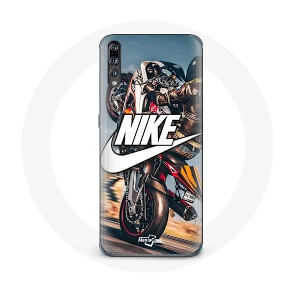 Coque - Maniacase - Huawei P20 - Nike-logotyp - Silikon - Flexibel svart