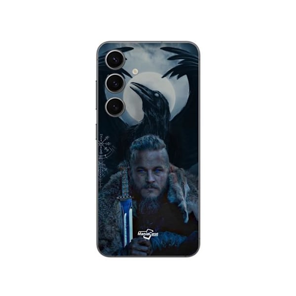Coque Samsung Galaxy S25 Plus Vikings Ragnar Lothbrok Corbeau Maniacase
