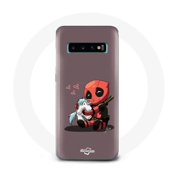 Cover til Samsung Galaxy S10 Plus DeadPool Unicorn Licorne