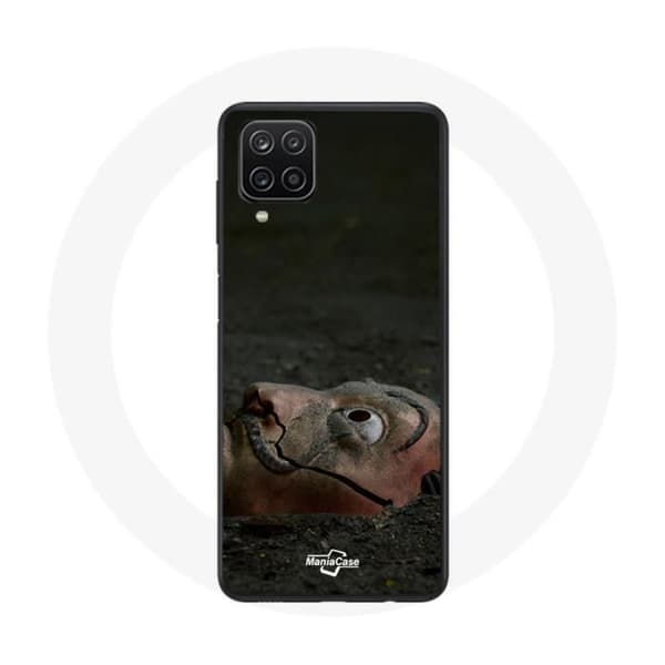 Coque - La Casa de Papel - Samsung Galaxy A12 - Souple - Noir - Masque Dali