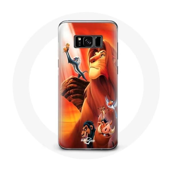 Cover til Samsung Galaxy S8 plus Løvernes Konge Simba og Mufasa