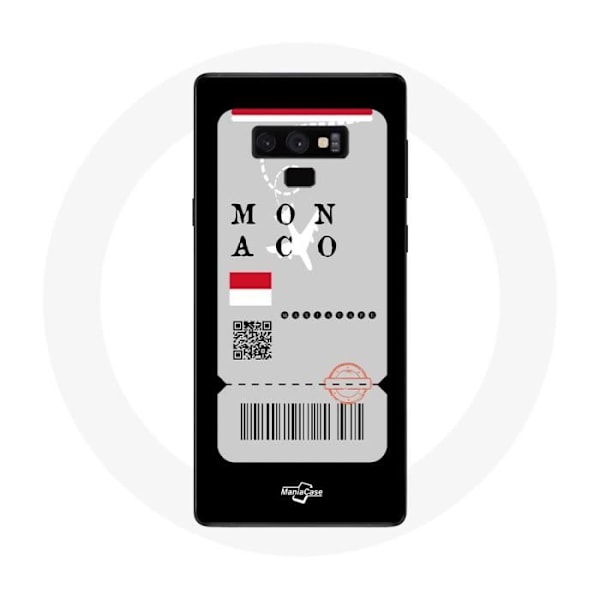Coque för Samsung Galaxy Note 9 Flygbiljett Monaco