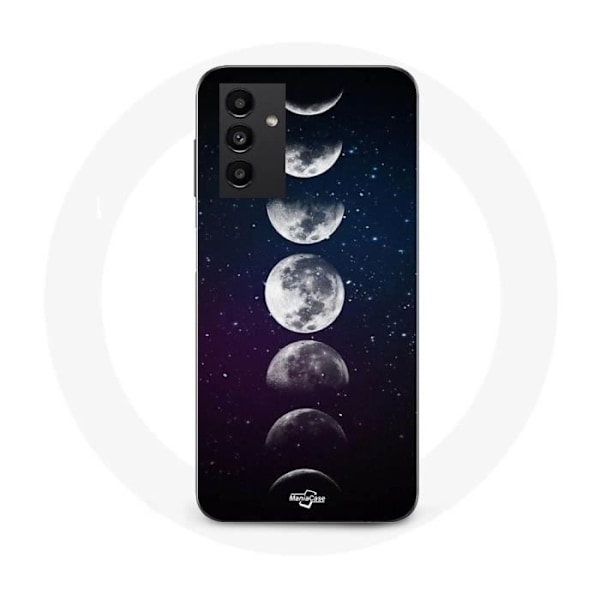 Coque - Samsung - Galaxy A14 4G - Blød - Sort - Måne stjerne nat