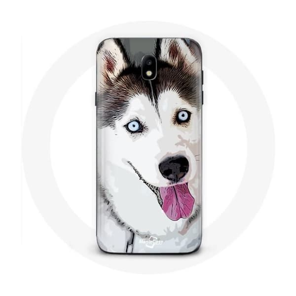 Coque - Husky - Samsung Galaxy J3 2017 - Blød - Hvid - Beskyttelse Vit