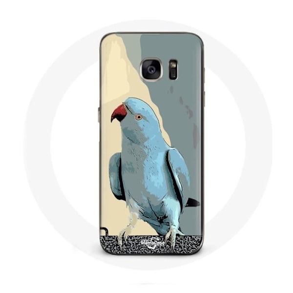 Fodral för Samsung Galaxy S6 Parakiter papegojor Blå