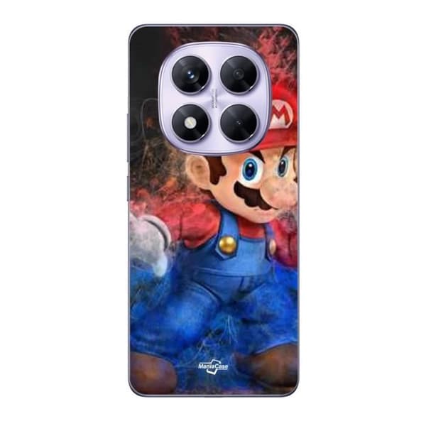 Coque - Maniacase - Xiaomi Redmi Note 14 Pro 5G - Super Mario Bros - Blød - Sort