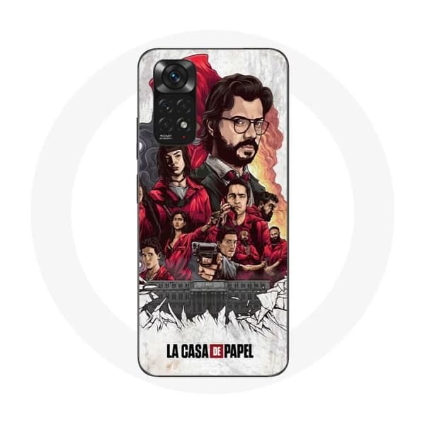 Coque - La Casa De Papel - Xiaomi Redmi Note 11 4G - Blød - Kunstplakat - Beskyttelse