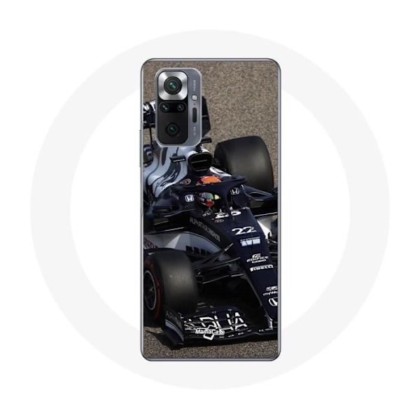 Mobilskal för Xiaomi Redmi Note 10 Pro Formule 1 Yuki Tsunoda F1-förare Blå