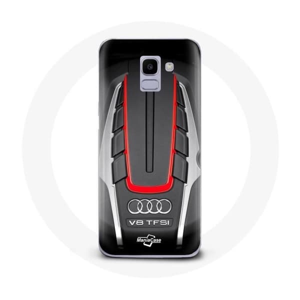 Coque Samsung Galaxy A8 2018 Audi S8 punaisella logolla