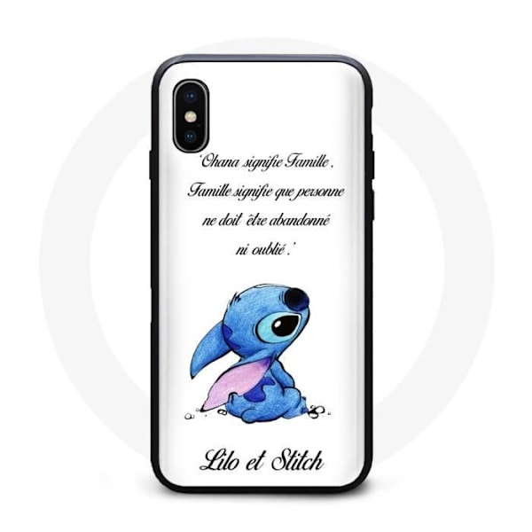 Coque - Disney - Stitch - Blød - Sort - Iphone XS Max