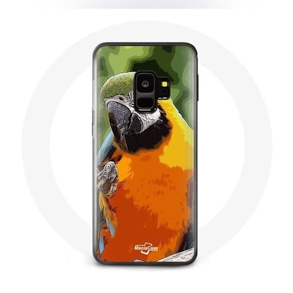 Coque för Samsung Galaxy S9 Plus Aras Papegoja Orange Grön