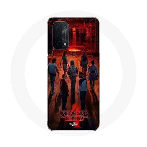 Coque för Oppo A74 Stranger Things Affiche Crew Fan Art Säsong 4
