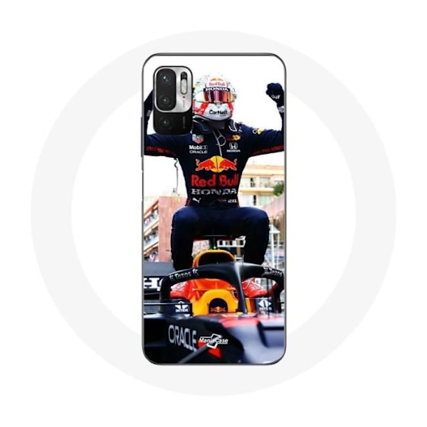 Coque för Xiaomi Poco M3 Pro Formel 1 Max Verstappen F1-förare svart röd och gul