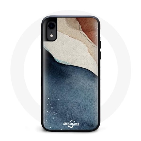 Coque Iphone XS blå Jade Marmor