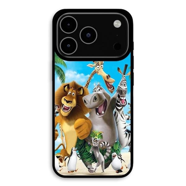Coque för iPhone 17 Pro Madagascar Anime Maniacase Svart