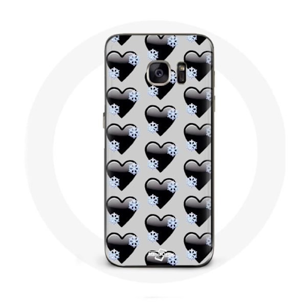 Cover til Samsung Galaxy S6 med sorte hjerter