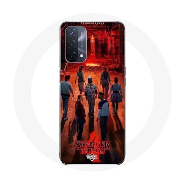Coque - Maniacase - Oppo A93 5G - Svart - Mjuk - Stranger Things säsong 4 svart