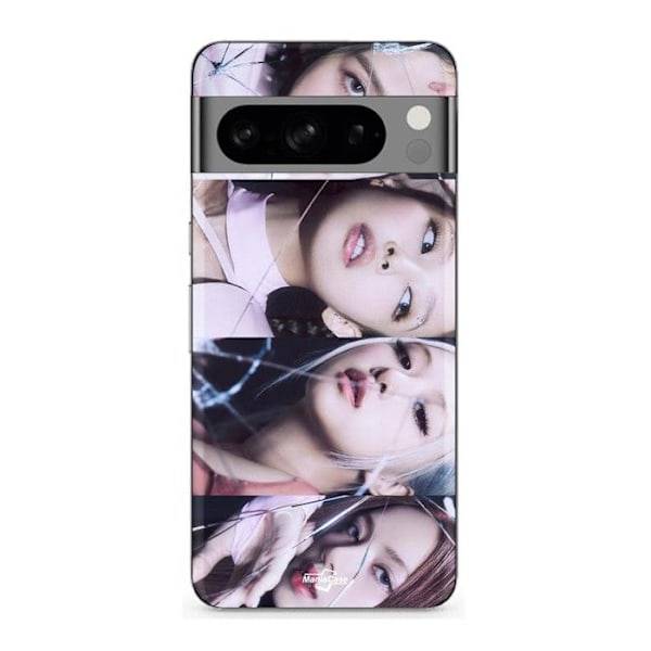 Coque - MANIACASE - Google Pixel 8a Pro - Sömlig - Svart - Mönster Blackpink Svart
