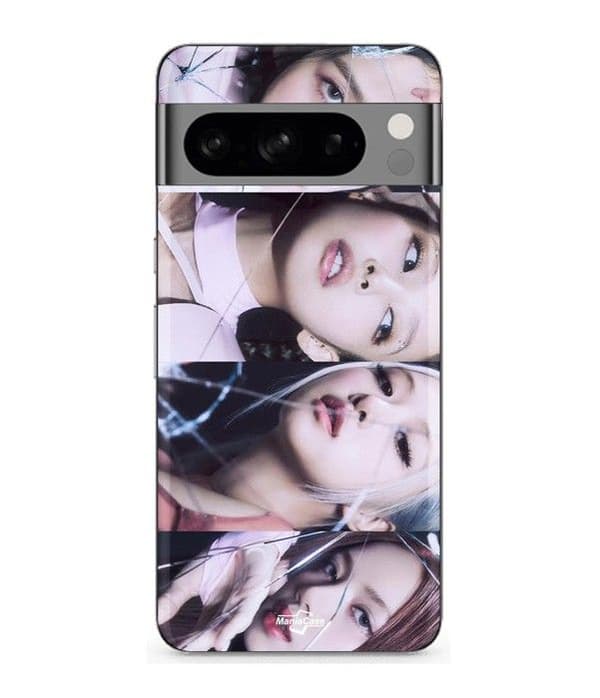 Cover - MANIACASE - Google Pixel 8a Pro - Fleksibel - Sort - Blackpink-mønster Svart