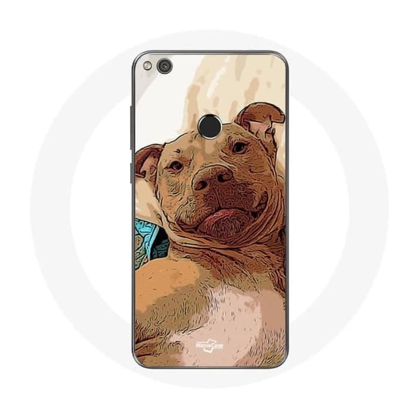 Coque för Huawei P8 Lite 2017 American Pit Bull Terrier Brun