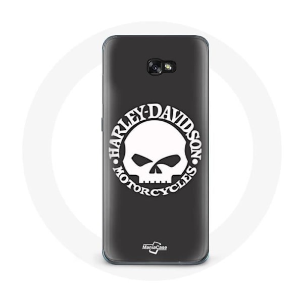 Coque - Harley Davidson - Samsung A5 2016 - Blød - Sort - Dødningehoved