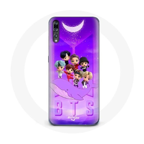 Coque för Huawei P20 Pro BTS TinyTAN Animation Affisch RM Jin Suga J-Hope Jimin Jungkook Och V Zero O’Clock