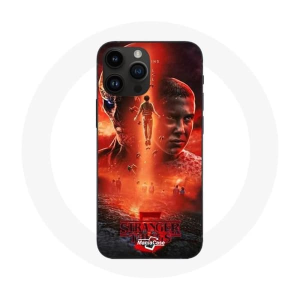 Coque - Maniacase - Iphone 14 Pro Max - Svart - Hård - Stranger Things Säsong 5